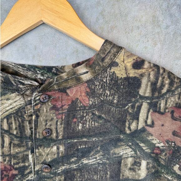 Real tree Camo Long Sleeve Shirt Sz XL Camouflage Hunting Outdoor Redhead - Picture 5 of 7